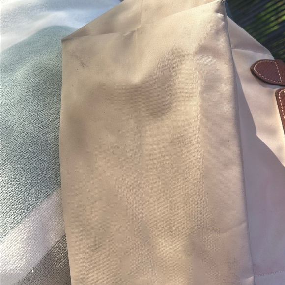 Longchamp Cream and Brown Tote Bag - Picture 7 of 7